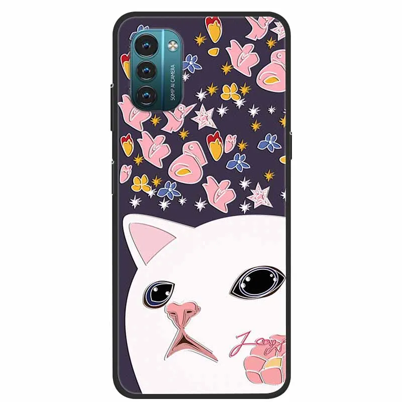 3D Flower Embossed Soft Silicone Protective Phone Case - Stylish Bumper Cover