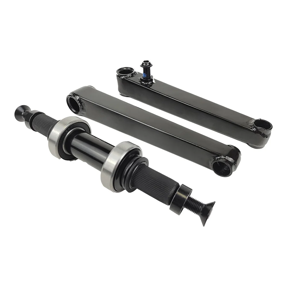 Pédalier BMX Haro Lineage 3 Pièces 175mm Avec Broche 19mm Noir - Neuf NOS (New Old Stock)