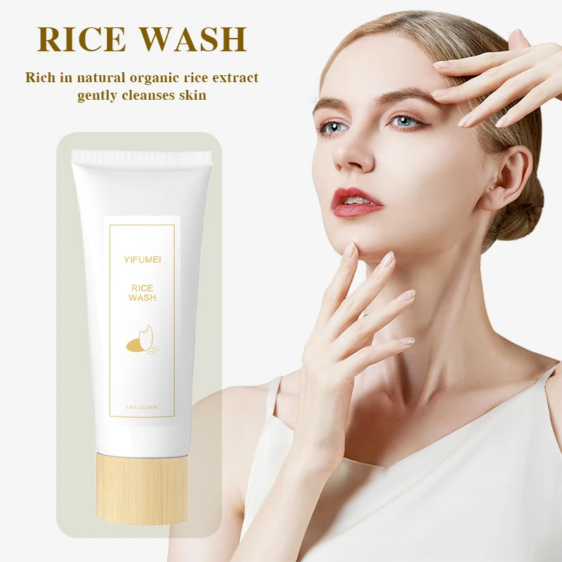 Rice Face Cleanser Raw Pulp Deep Clean Foam skincare Face Wash Care for Delicate Skin Daily Care Korean Skincare Original 2