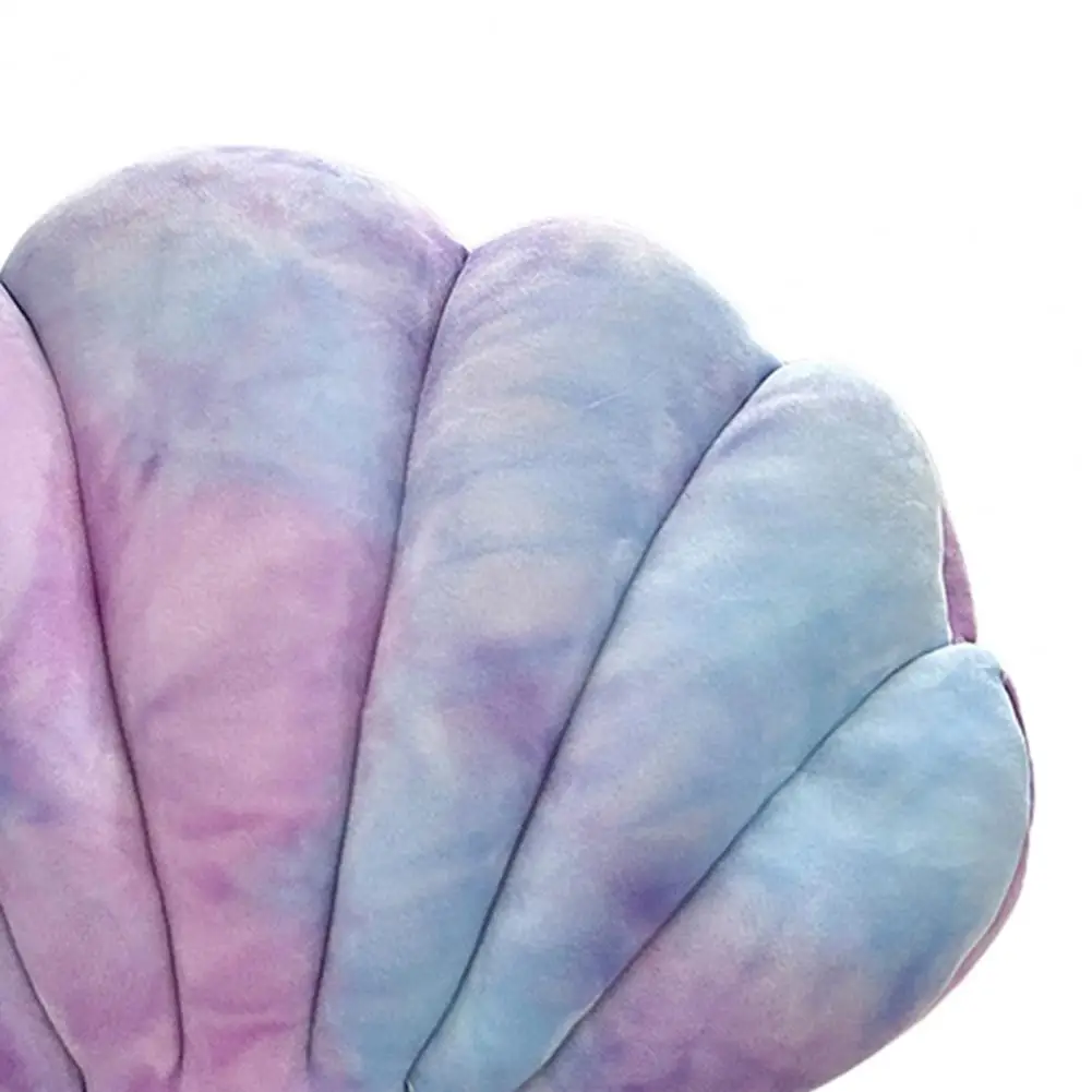 1Pc Throw Pillow Colorful Seashell Shape Fully Filling Plush Stuff Toy Ocean Theme Elastic Sofa Bed Decoration Office Nap Pillow 5