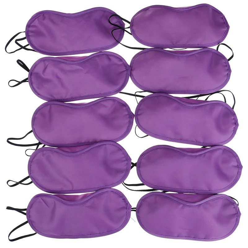 10Pcs Eye Mask Soft Padded Travel Night Sleeping Blindfold Sleep Aid Shade Cover 5