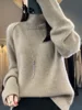 Women Turtleneck Sweater Autumn Winter Basic Pullover 100% Merino Wool Long Sleeves Cashmere Knitted Jumper Female Clothing Tops 5