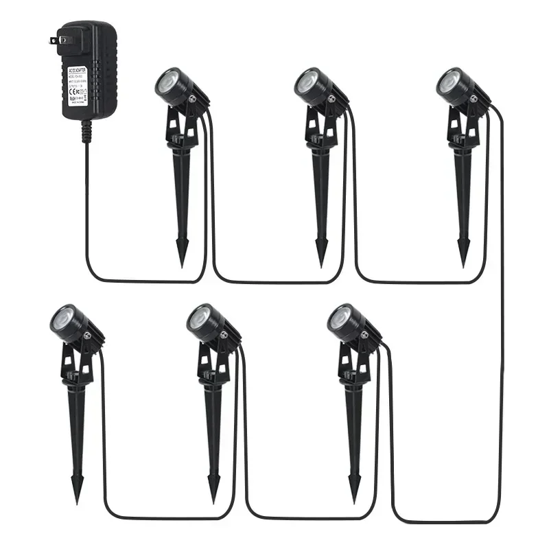 Garden light Led Garden Lights 2/4/6/8/10 in 1 Outdoor Waterproof Spotlight RGB Dimming
