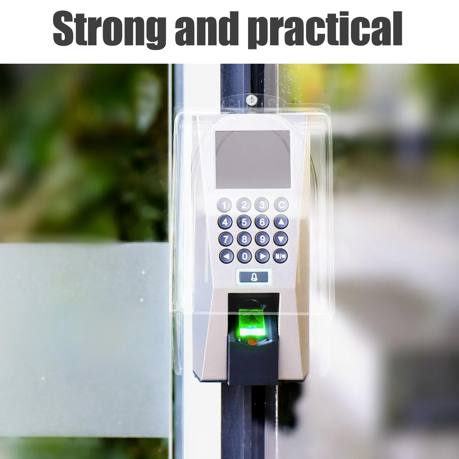 투명 플라스틱 방수 초인종 레인 커버 보호대 쉴드 액세스 제어 키패드 패널 8.37x4.76x3.14 초인종