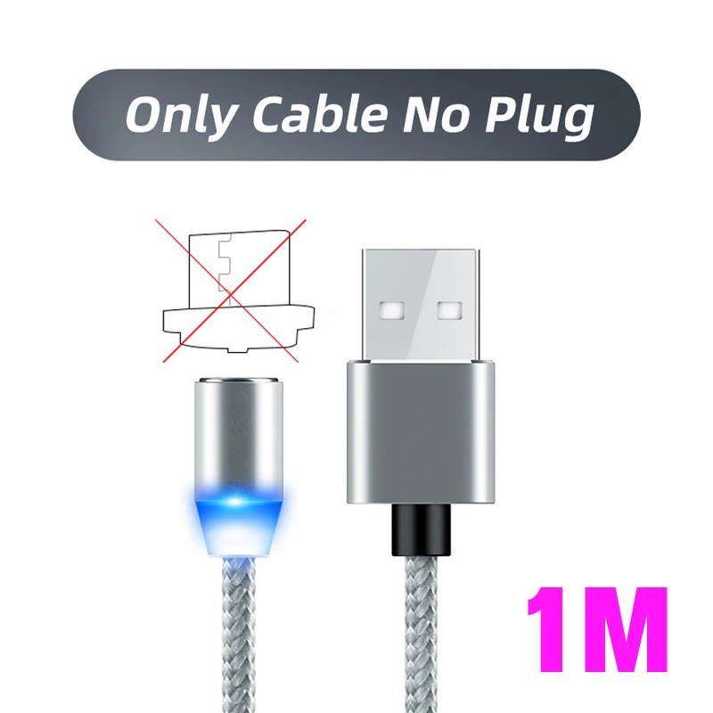 Universal Magnetic Charging Cable Adapter with Dust Plugs
