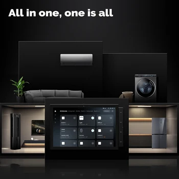 Tuya Smart Home Control Panel Wifi Touch Center Control Panel with Bluetooth Zigbee Gateway Built-in Building Doorbell Intercom 3