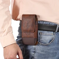 Sac de taille universel en cuir pour hommes, étui à Clip de ceinture pour téléphone portable, pour iPhone Samsung Galaxy Xiaomi Redmi Poco Oppo 7 Pro 6