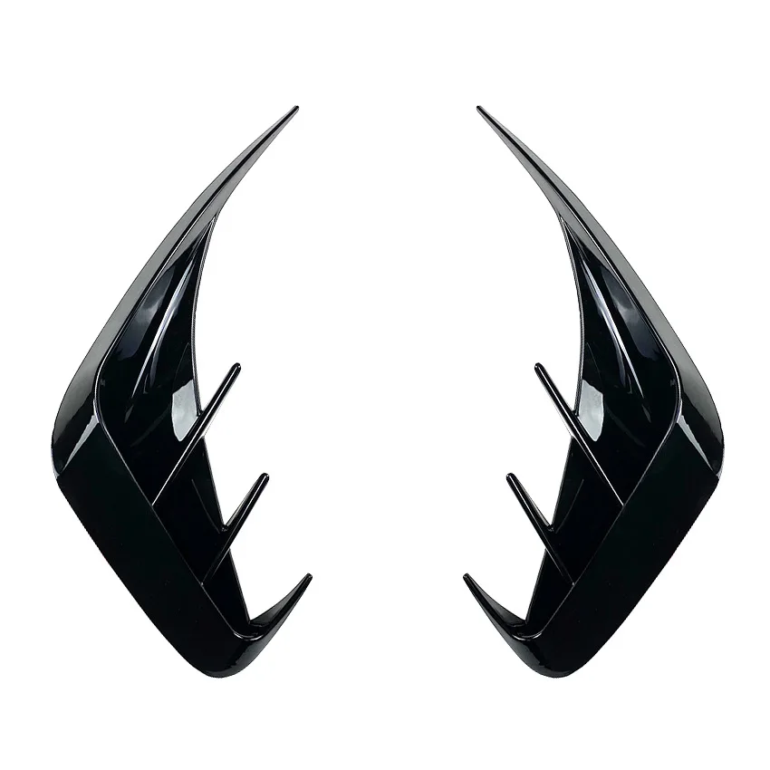 Rear Bumper Lip Spoiler with Air Vent Outlet Cover Trim