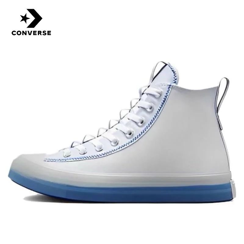 thumbnail image 1 of Converse Chuck Taylor All Star CX Explore Zapatillas de lona antideslizantes y duraderas de corte alto para hombre y mujer en azul y blanco, 1 of 4