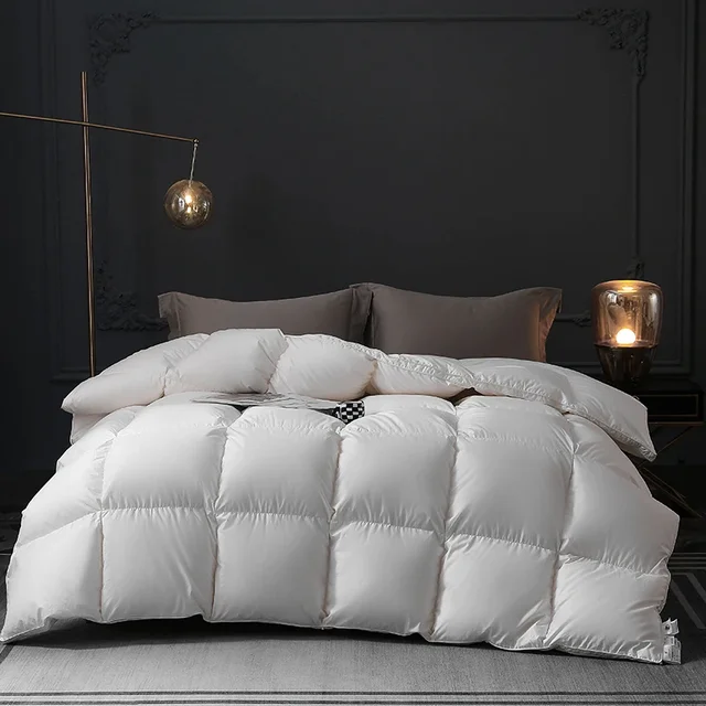 Couettes ultralégères en duvet d'oie ultralégères de qualité 5A, haut de gamme, pour king queen, taille pour l'automne et l'hiver, nouveauté 2023 4