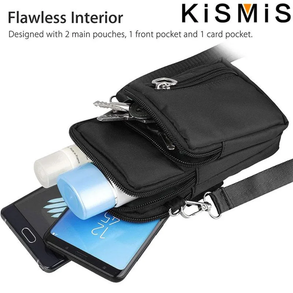 Sports Wallet Phone Bag For Mobile Shoulder Bag Pouch Case Belt Handbag Purse Coin Wallet Retro Key Holder Bags Arm