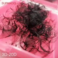 Supmacio loose fan lash extensions 20D 16D 14D 12D 10D pointy base eyelashes extensions loose fan promade fans lashes