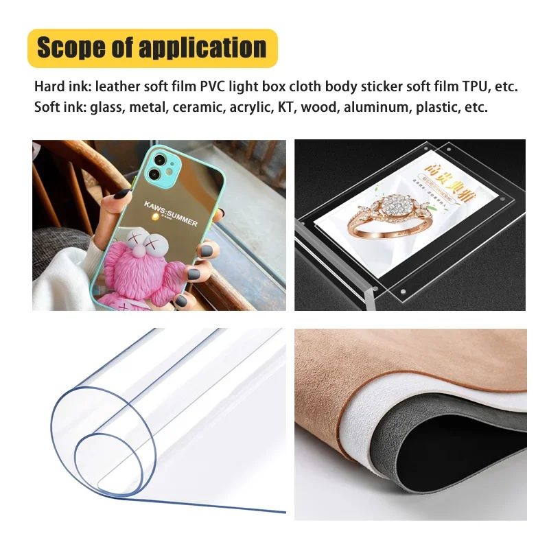 Printer Supplies Ink Cartridge Inkjet Ink Cartridge 1000ML UV Curing Ink For Epson XP600 TX800 XP-600 TX-800 L800 L805 L1800 R290 R300 1390 1400 1410 1430 DX5 DX7 DX10 UV Printer