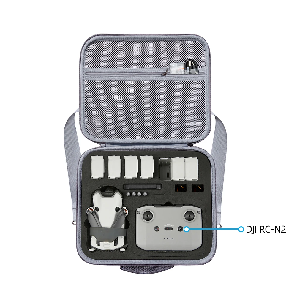 Drone Storage Bag Shoulder Bag For DJI Mini 4 Pro RC 2/RC N2 Waterproof Suitcase Carrying Case