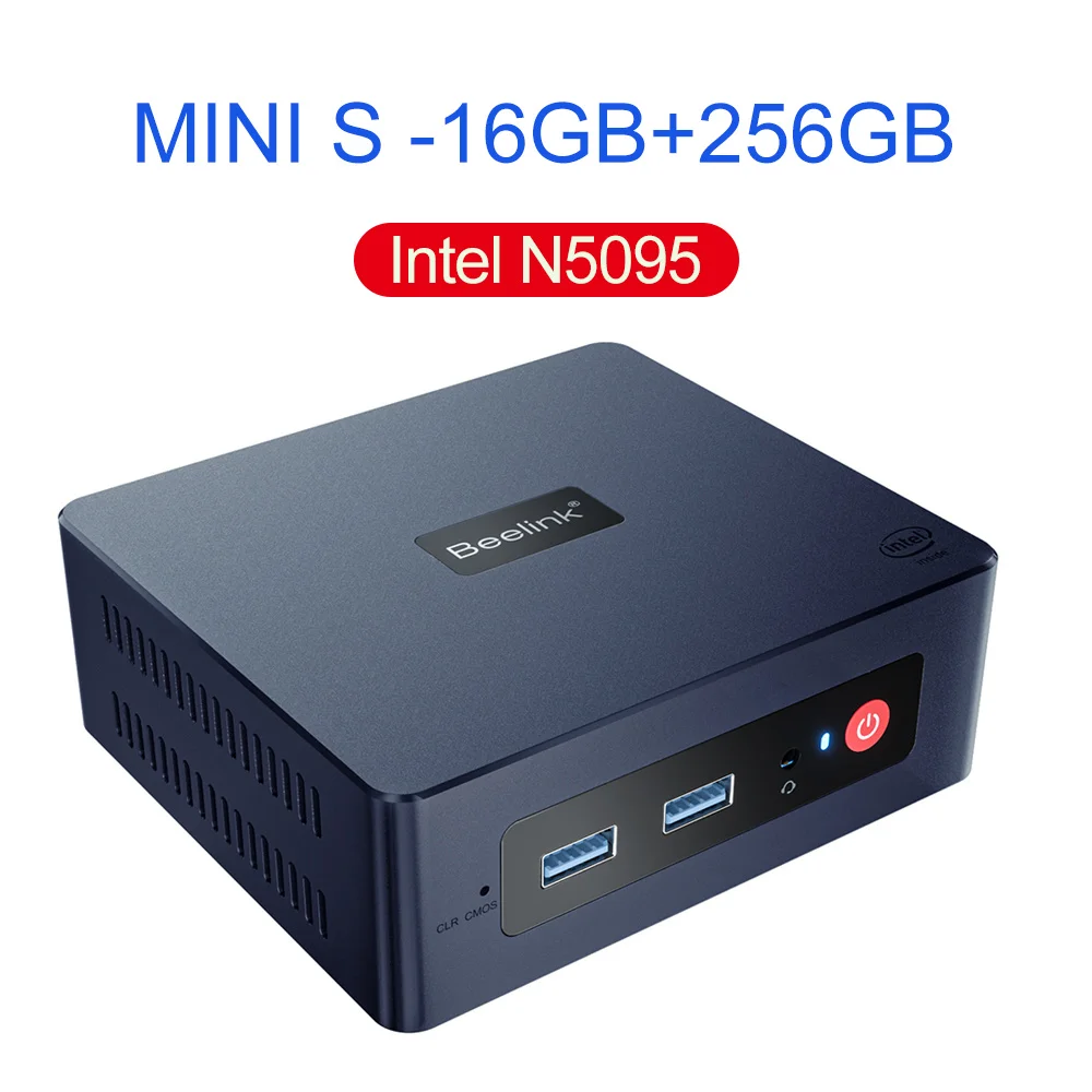 Beelink Mini S Intel Celeron N5095 Mini PC DDR4 8GB 128GB 16GB