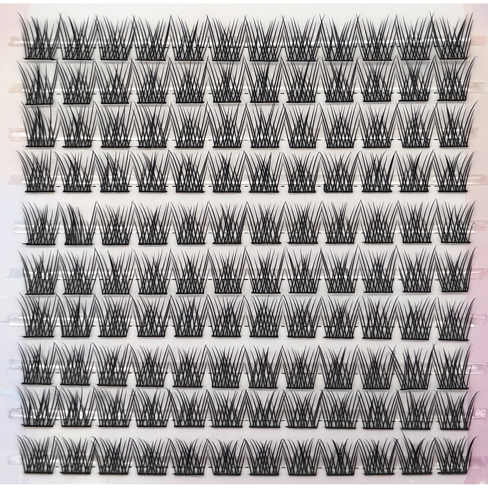 ADIYA Double Pointed Flat U Shaped Design For Softer and Easier to Operate Segmented Cluster Lashes DIY Individual Eyelashes