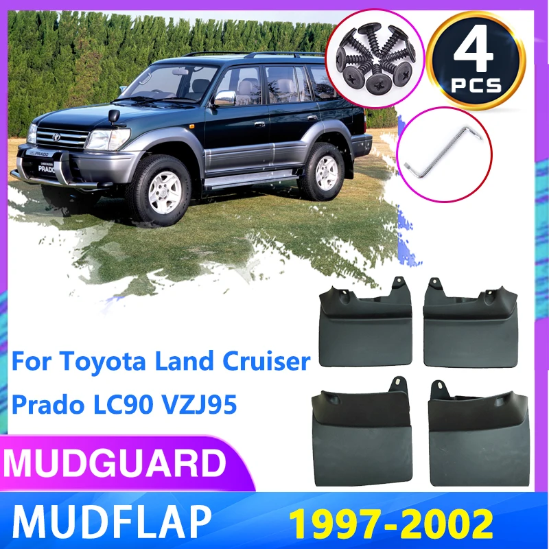 

for Toyota Land Cruiser Prado LC90 J90 90 1997~2002 Front Rear Mudguards Fender Mudflap Mud Flaps Splash Guard Car Accessories