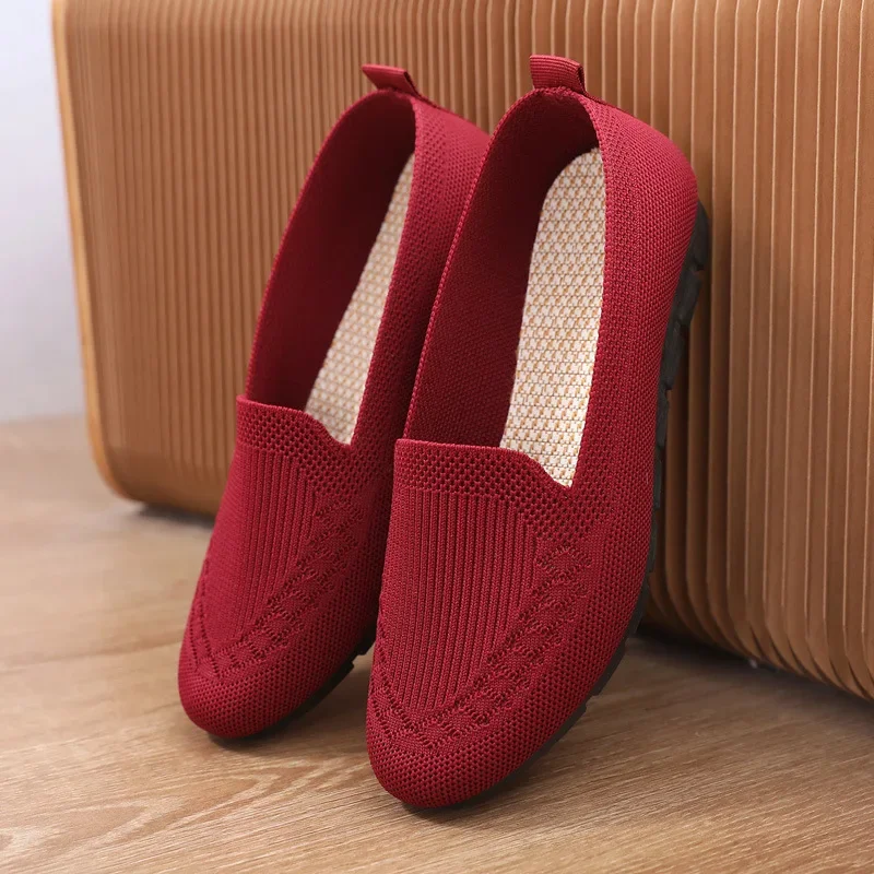 Neue Mesh atmungsaktive Turnschuhe Frauen atmungsaktiv leicht Slip auf flachen Freizeit schuhen Damen Slipper Socken Schuhe Frauen Zapatillas Mujer