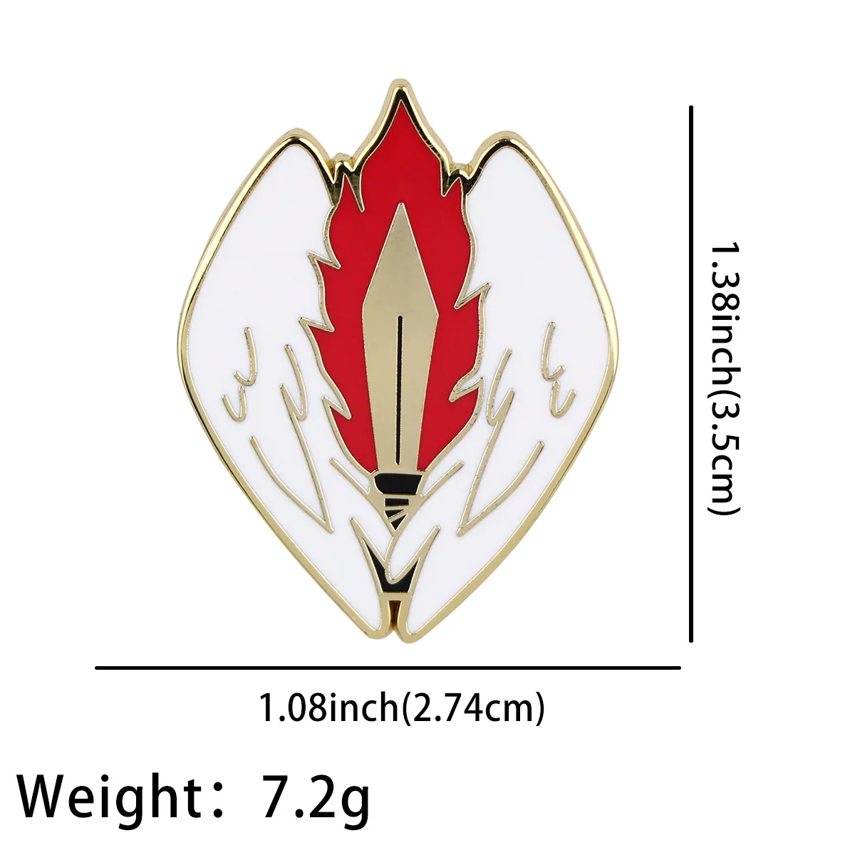 Good Omens Enamel Lapel Pin - Classic Movie-Inspired Fashion Accessory and Thoughtful Friendship Gift