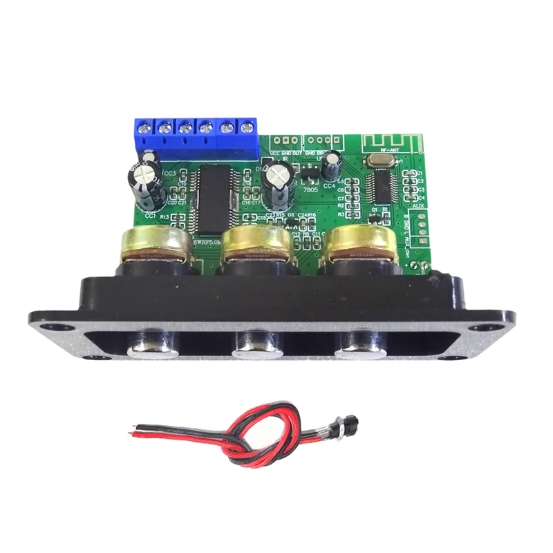 

Bluetooth 5.0 Power Amplifier Board 30W High Power Mono Subwoofer Class D Power Amplifier Board DC 12-24V With DC Female