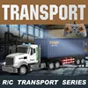 Electric remote control  trailer with lights and music double-decker transporter simulation container children's toy man 1