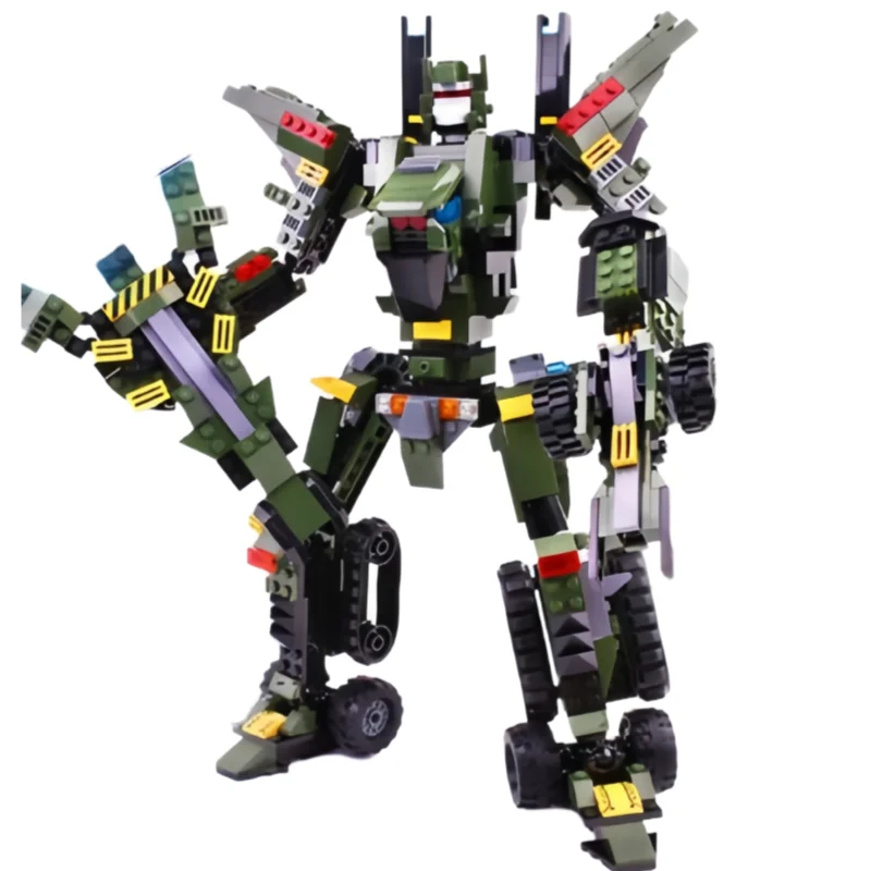 Nuovo In Magazzino 2 Cambi Rock Breaker Warrior Steel Thunder God Of War Boy Educational Assembling Toy Holiday Building Block Gift