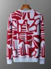 Autumn Winter New 100% Cashmere Men's Sweater Fashion Knitted Jacquard Hoodie Top Color blocked Round Neck Thickened Men's Wear 2