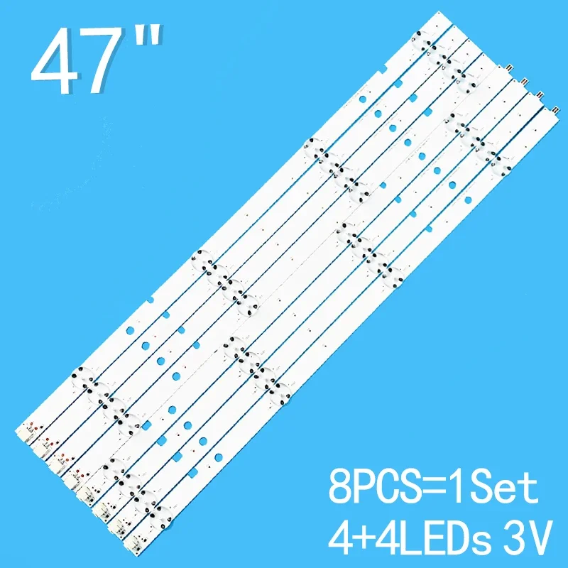 led backlight strip for gj 2k16 490 d611 p2 r l svj500a37 rev05 49pfs5301 12 49pfs4132 49pfs4131 49puf6701 49puh490 LED Backlight strip 8 lamp for  47