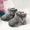 KIDSUN Baby Booties Newborn Infant Boy Girl Non-Slip Soft Sole Crib Shoes Toddler Plush Fluff Winter Warm Prewalker Boots 1
