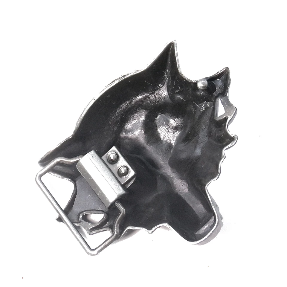 Vintage 3D Cut-Out Western Wildlife Belt Buckle - Antique Silver, Fits 1.5" Belts