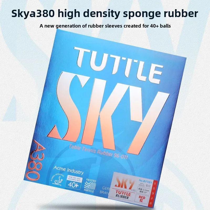 TUTTLE SKY-A380 Table Tennis Racket Rubber High-density Sponge Frosted Rubber Surface Arc Circle Fast Attack Rubber Cover