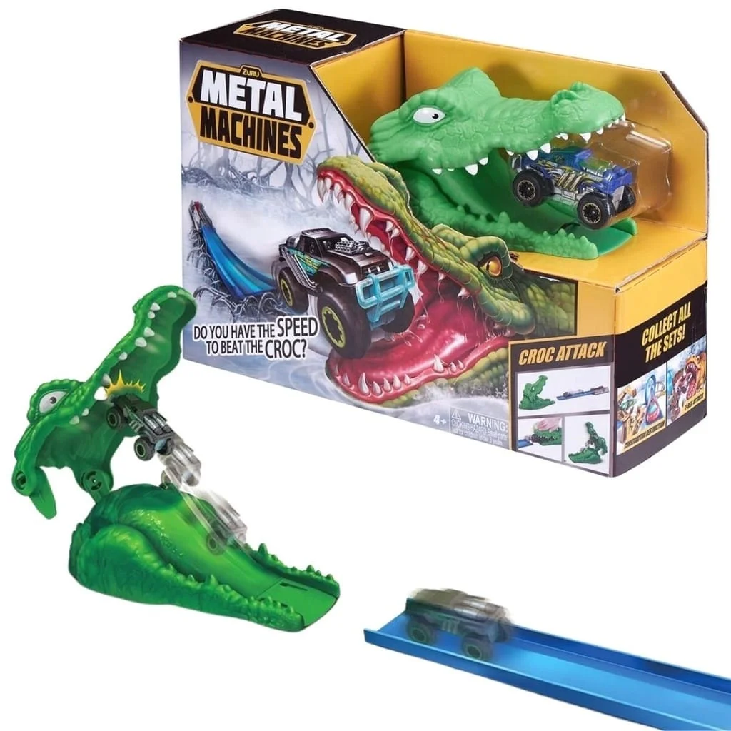Machines à chenilles en métal, attaque de croco-Candide