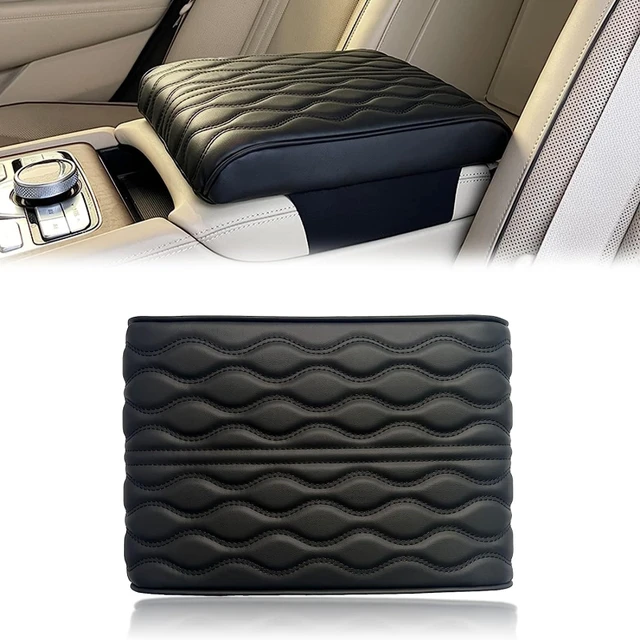 Universal Car Armrest Box Pad 5cm PU Leather Memory Foam Car Armrest Mat Center  Console Pad Protection Cushion Storage Box Cover - AliExpress