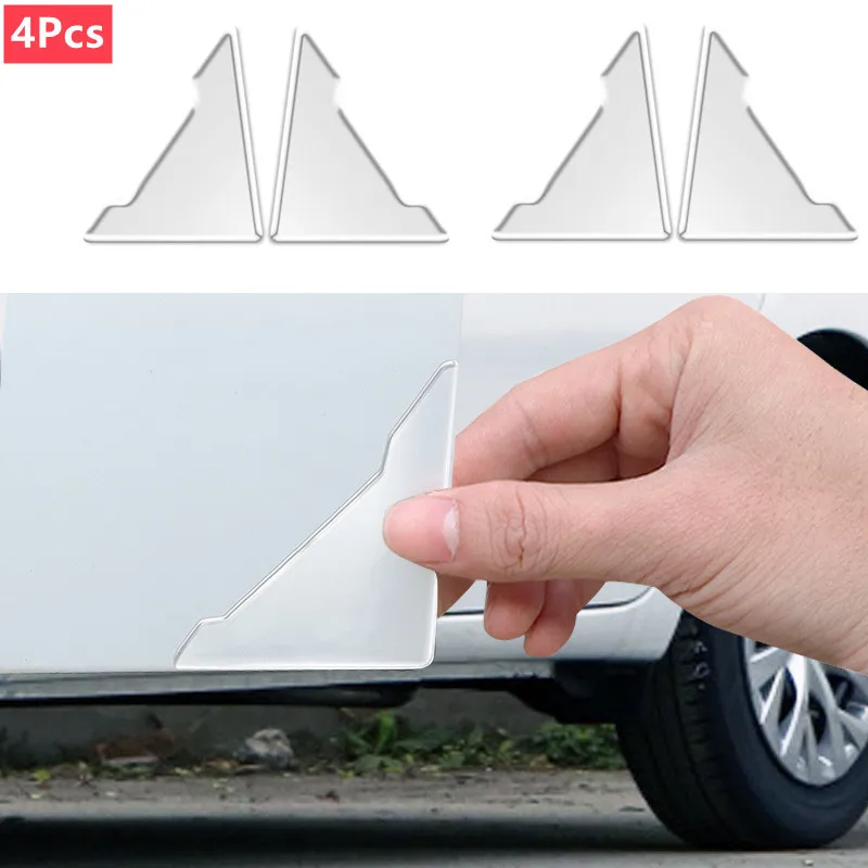 Universal Car Door Corner Anti-collision Covers Transparent Silicone Protector Anti-Scratch Stickers Door Protection Cover 1