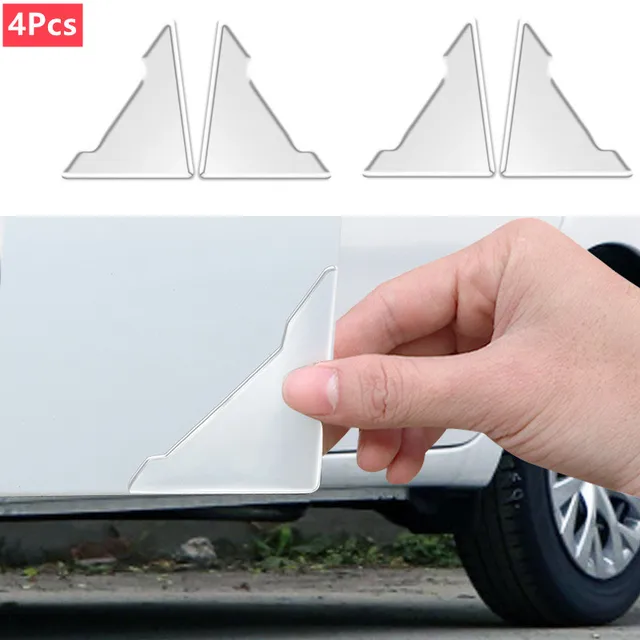 Universal Car Door Corner Anti-collision Covers Transparent Silicone Protector Anti-Scratch Stickers Door Protection Cover 1