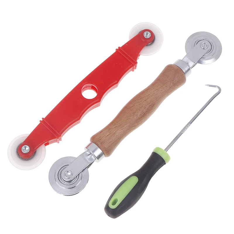 1Set Window Install Tools Press Screen Pulley Roller Repair Tool Window Screen Accessories Door Mesh Pressing Wheel Kit