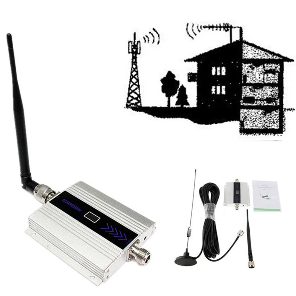 GSM 900MHz Cell Phone Signal Booster Mobile Signal Amplifier with Indoor Amplifier Kit for Home Office Basement