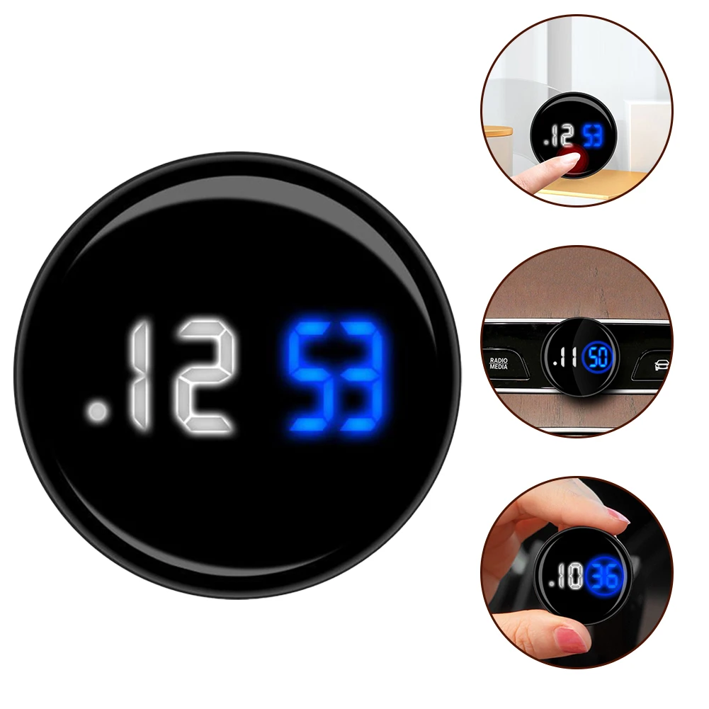 Car Interior Clock For Van Vehicle Watch Car Supplies Novelty Waterproof Clock Touch Type Auto Luminous-Waterproof