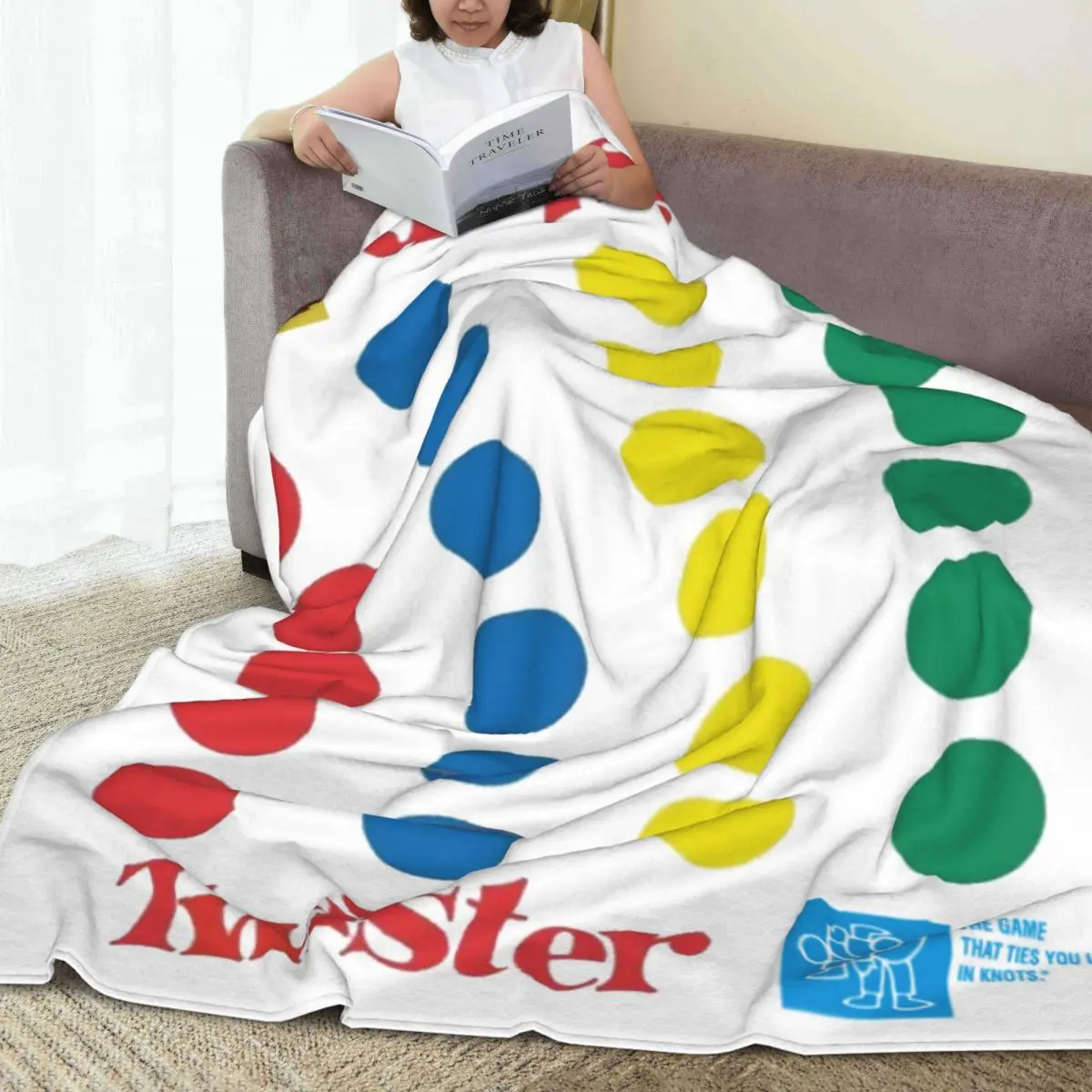 Throw Blanket The Twister Game Micro Fleece Blanket Four Sizes Blanket Personalized Portable For Living Room AntiPilling Blanket 2