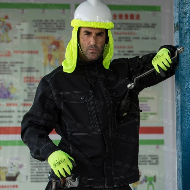 Men's Black Welding Work Jacket