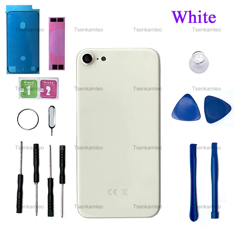 OEM Quality For iPhone SE2 SE2020 Battery Back Cover+Middle Chassis Frame+SIM Tray+Side Key Housing Case Flex Cable Repair Parts