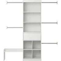 Grow with Me Adjustable Kids’ Closet Organizer System, 15.69" D x 95.44" W x 76.62" H, 1