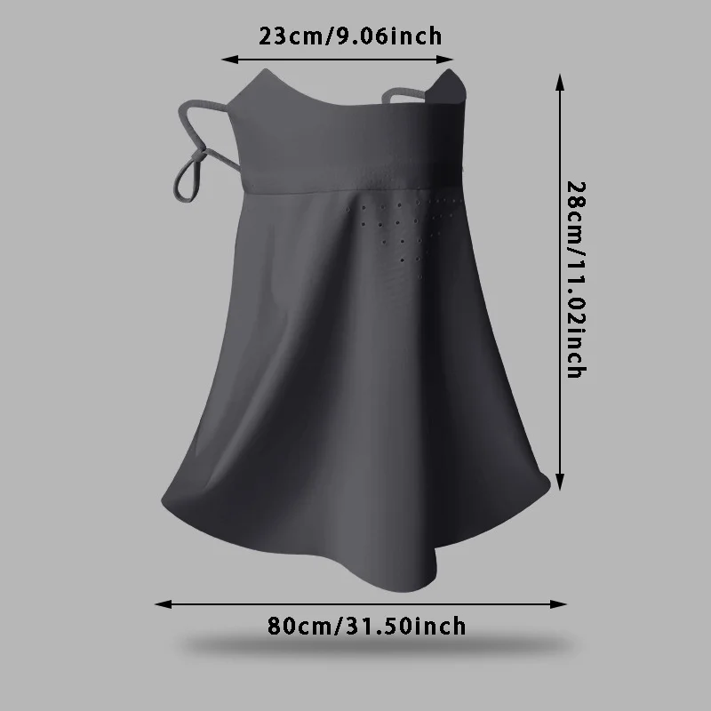 Outdoor Sunscreen Golf Sun Proof Ice Silk Neckline Mask for Men Women face mask