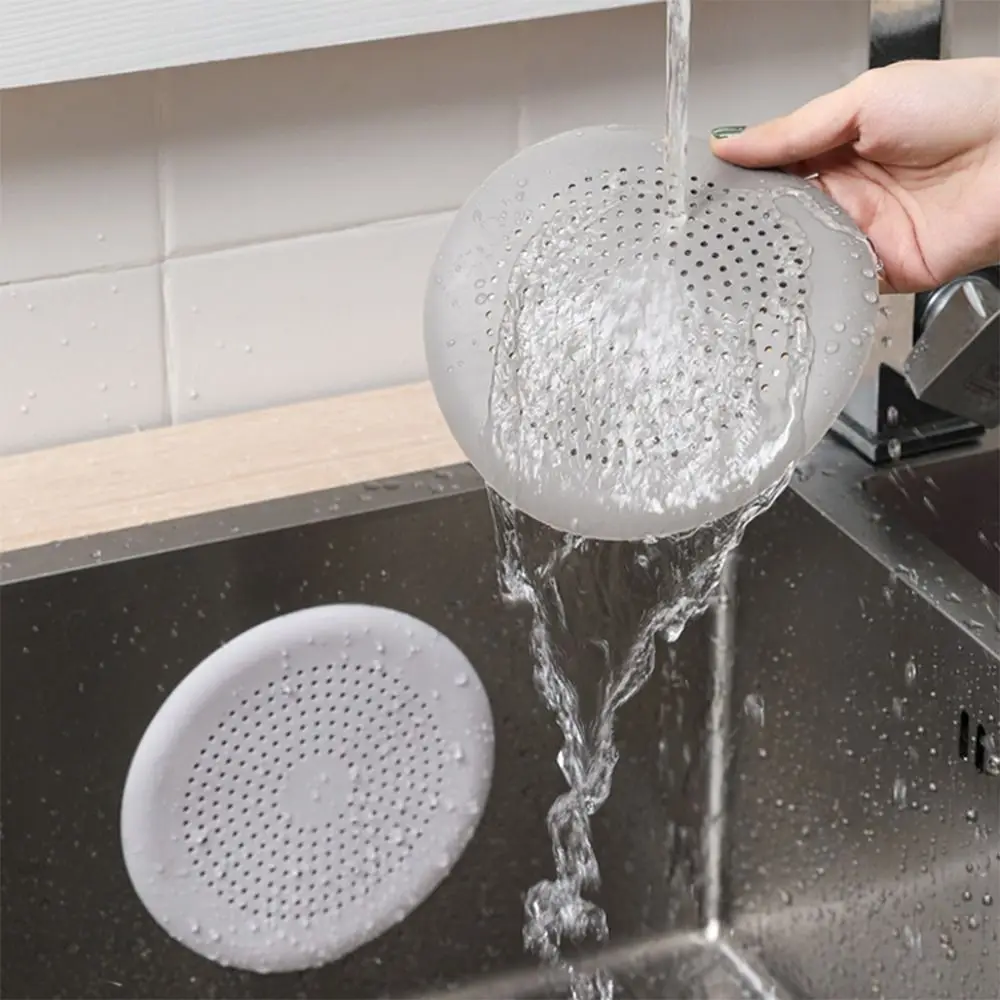 New TPR Kitchen Strainers Roundness Square Bathtub Drain Strainers Durable Bottom Sucker Floor Drain Filter Home sink filter kitchen sink filter sink strainer floor drain filter hair drain catcher kitchen sink strainer shower drain filter