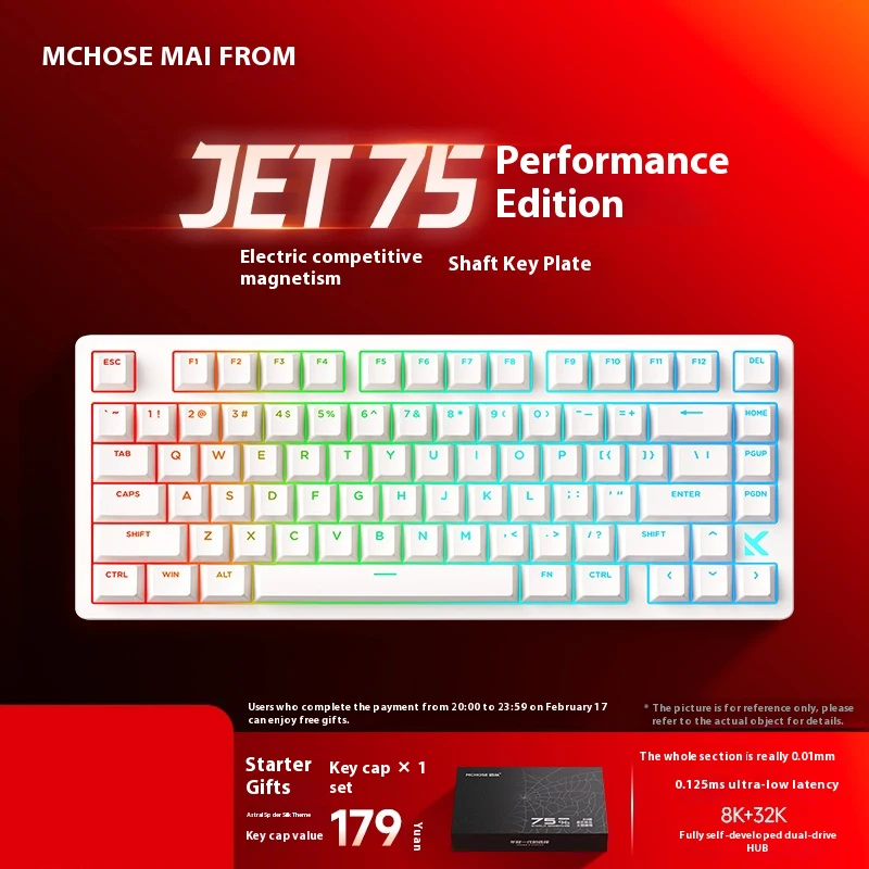 キーボード MCHOSE JET 75 Amazon.com: JOMKIZ MCHOSE Jet 75 Wired Magnetic Switch
