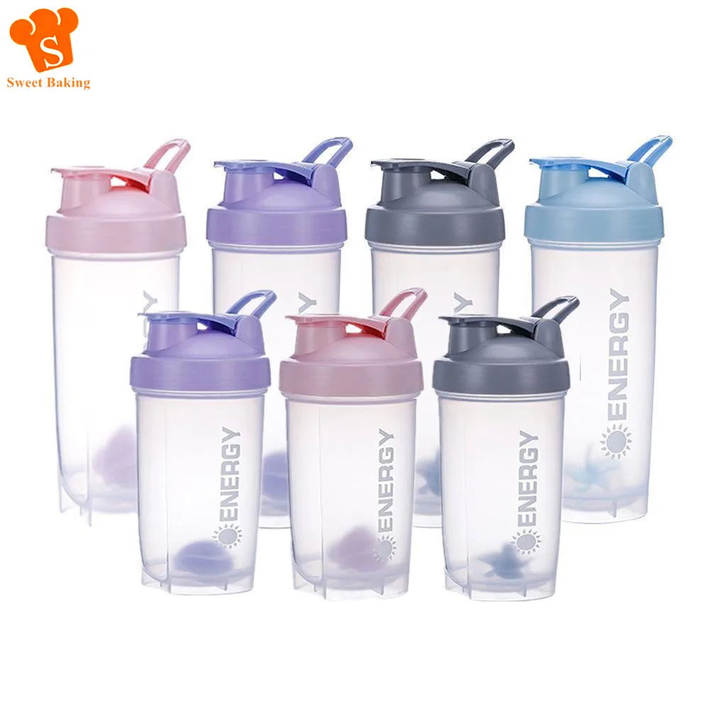 Protein Mixer Shaker Bottle With Twist And Lock Portable Pre