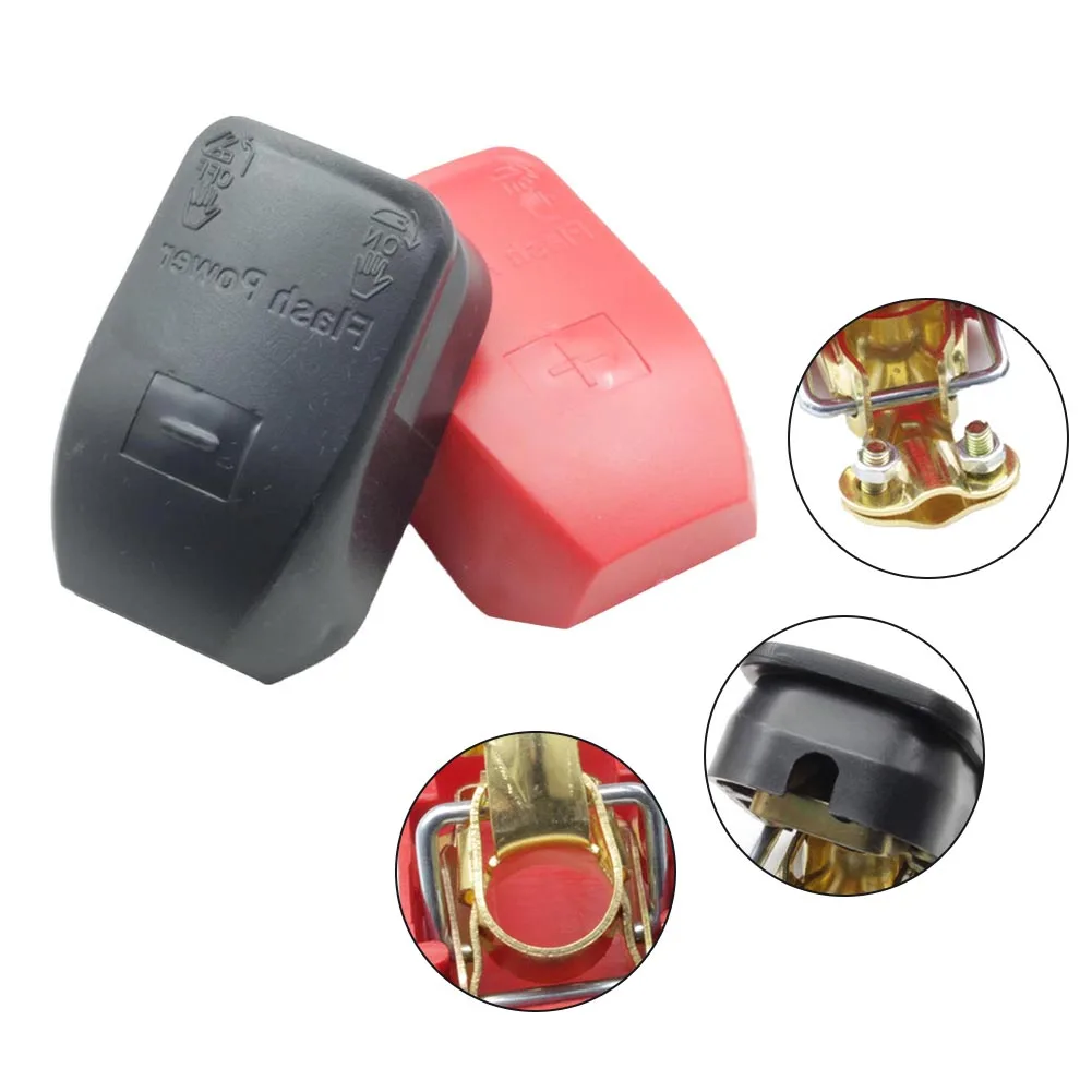 2pcs Battery Terminal Clamp Car Battery Terminal Clamp Quick Release Terminals Clamps Car Caravan Boat Low Profile