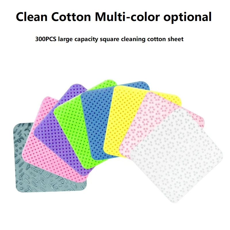Nail cotton pads 300PCS lint free wipes equipment for manicure fluffy nails cleaner