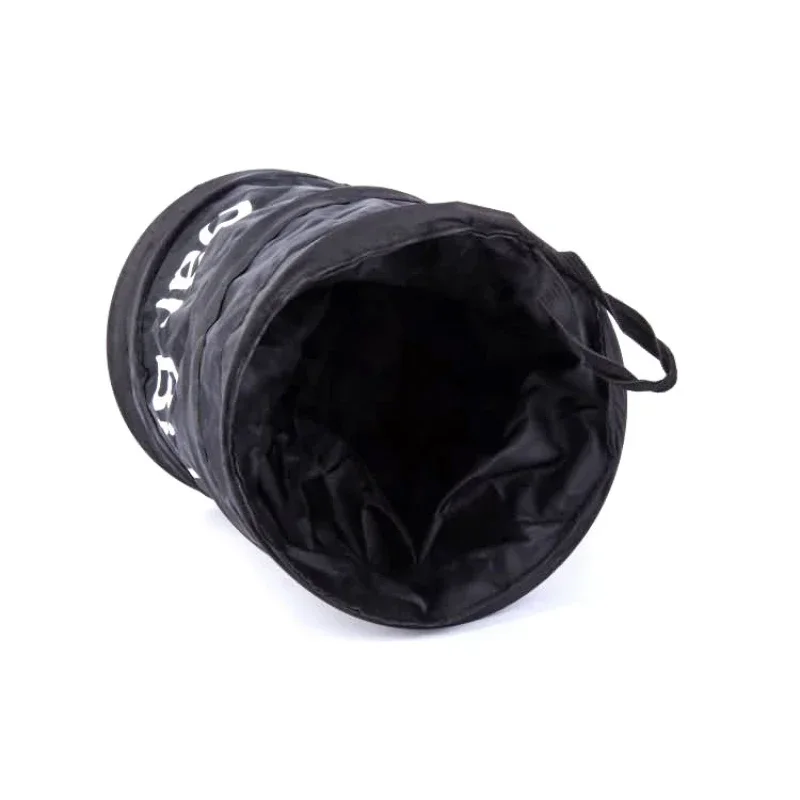 Collapsible Black Car Trash Can Pack Trash Bag Rubbish Waste Bin for Little Leak Proof Car Cooler Bag Garbage Wastebasket