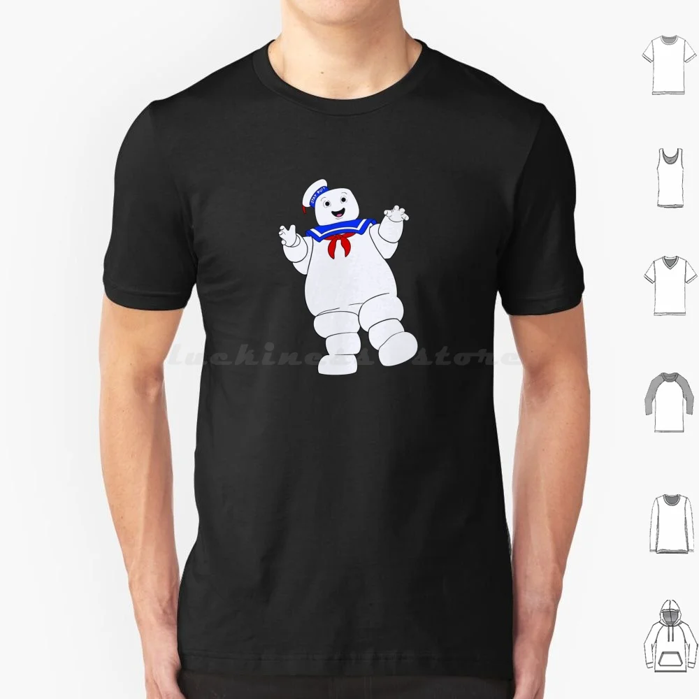 Stay Puft Marshmallow Man T Shirt Uomo Donna Bambini 6Xl Ghost Ghostbusters Marshmallow Food Cartoon Movie Slimer Sailer Logo Divertente